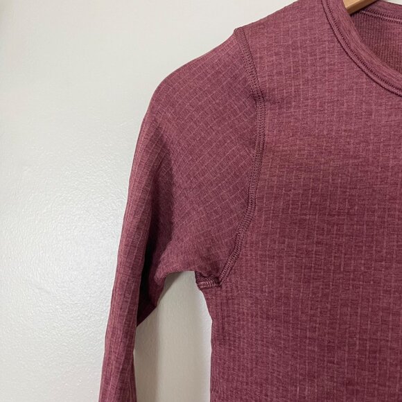 Lululemon Athletic Ebb To Street Long Sleeve Shirt Smoky Red Women’s Size 4 - Picture 4 of 9
